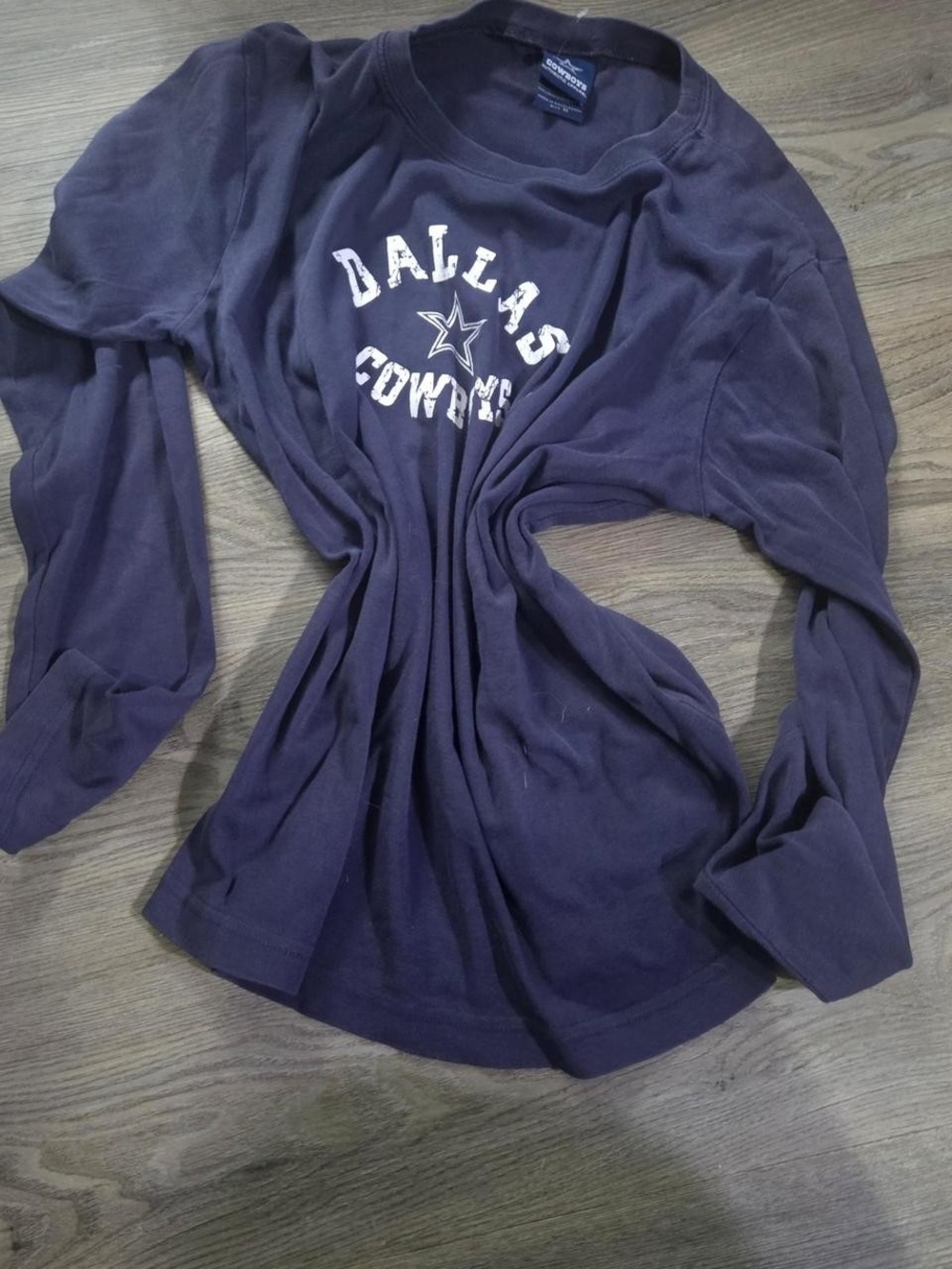 NFL Dallas Cowboys Women's Long Sleeve Tee - Dark Blue